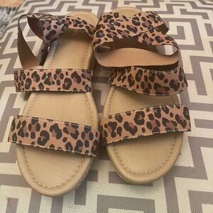 Cheetah Platform Sandals